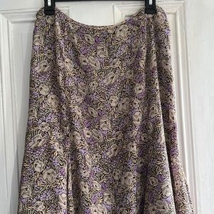 Vintage Rena Rowan floral midi skirt